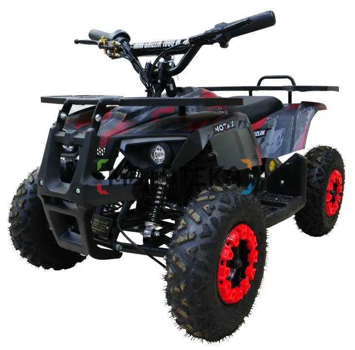 Электроквадроцикл детский Motax (Мотакс) GRIZLIK MINI E1000 зелёный камуфляж (машинокомплект)