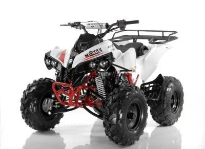 Квадроцикл детский Motax (Мотакс) ATV Raptor - LUX 125 белый/жёлтый (машинокомплект)