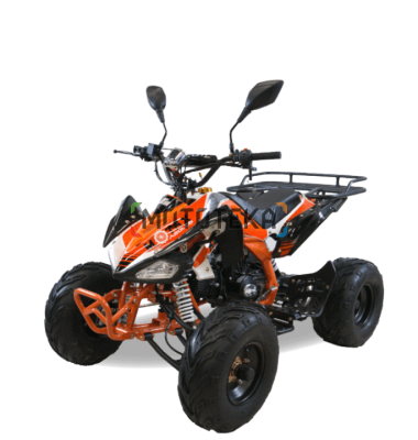 Квадроцикл детский Motax (Мотакс) ATV T - Rex LUX 125 (машинокомплект) белый/оранжевый