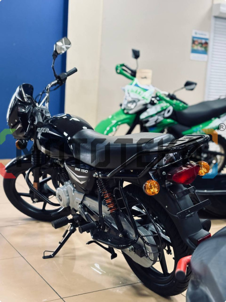 Мотоцикл дорожный BAJAJ (Баджадж) Boxer 150 UG чёрный/серый с ПТС | Мототека